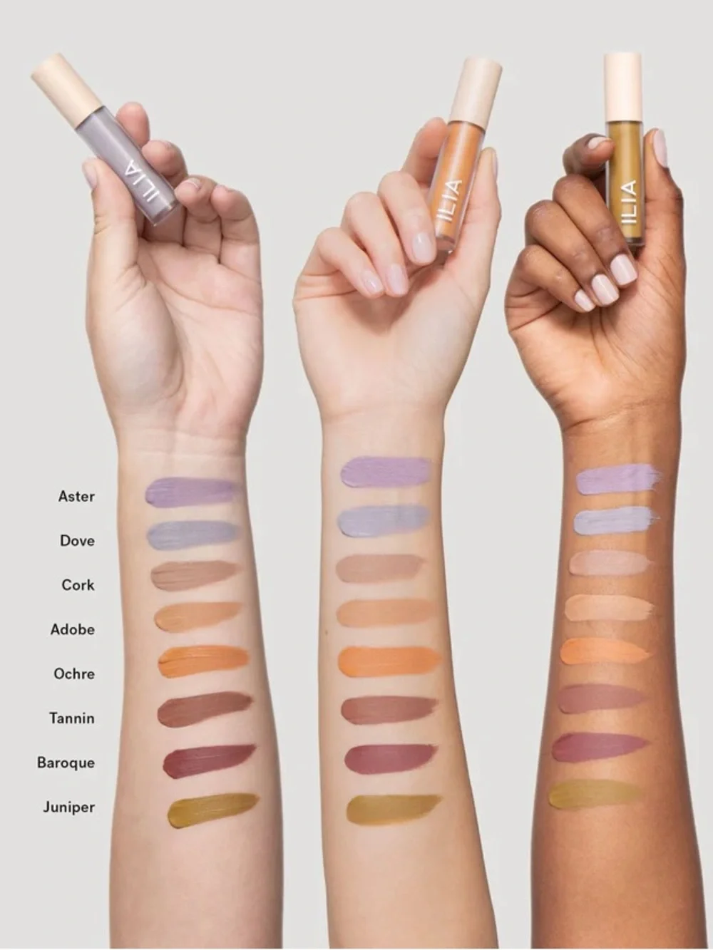 ILIA Aster Liquid Powder Matte Eye Tint- soft lavender, matte, brightening, cool